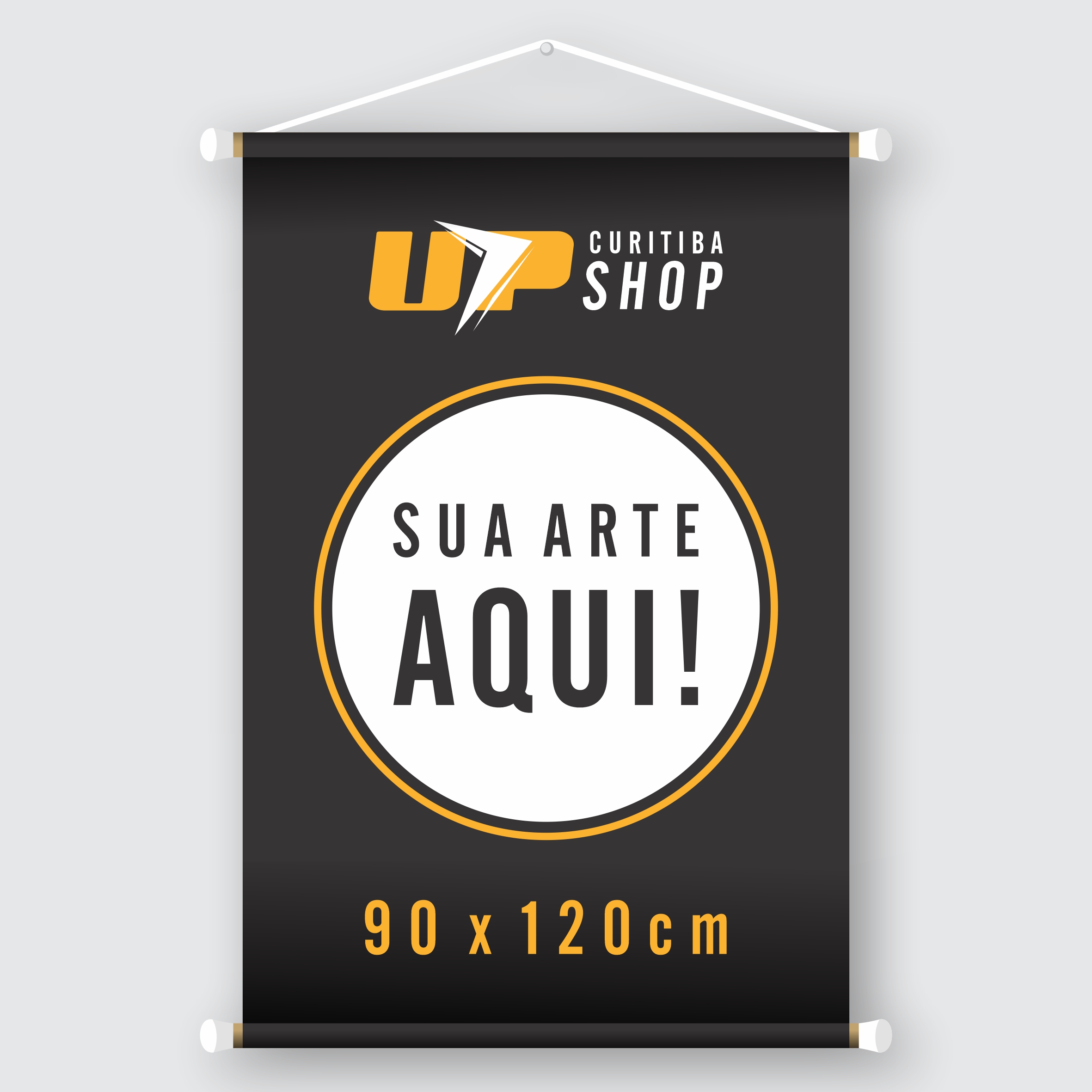 Banner 90 x 120cm Feito em Impressão Digital - UP Curitiba Shop