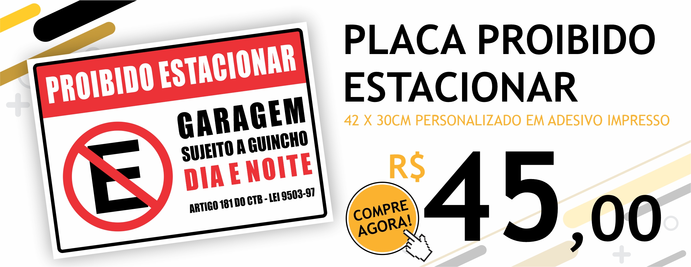 Anúncio Placas Estacionamento